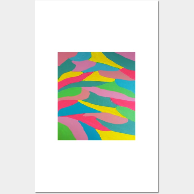 Rainbow Swirl Abstract Art Wall Art by DanielleGensler